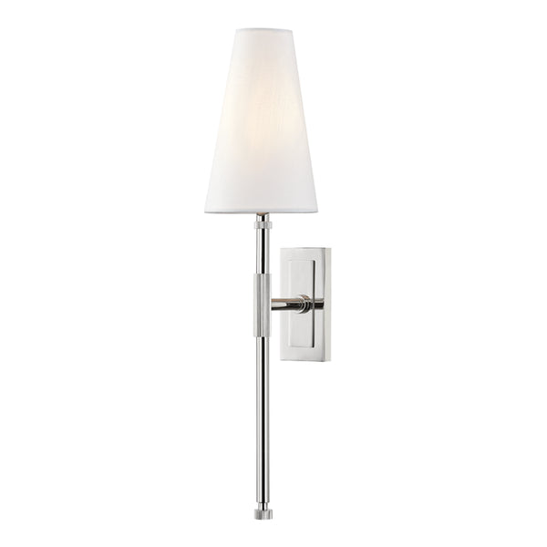 Hudson Valley - 3721-PN - One Light Wall Sconce - Bowery - Polished Nickel from Lighting & Bulbs Unlimited in Charlotte, NC