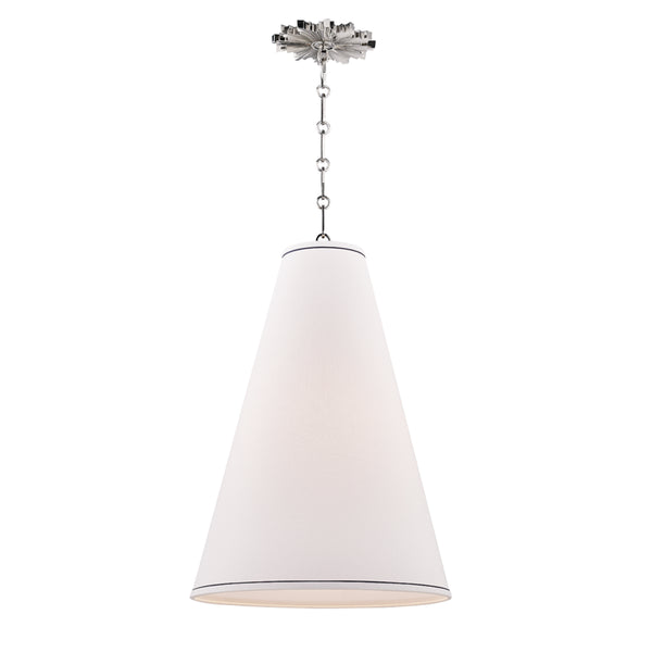 Hudson Valley - 3916-PN - One Light Pendant - Worth - Polished Nickel from Lighting & Bulbs Unlimited in Charlotte, NC