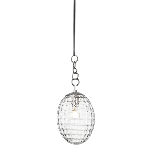 Hudson Valley - 4908-PN - One Light Pendant - Venice - Polished Nickel from Lighting & Bulbs Unlimited in Charlotte, NC
