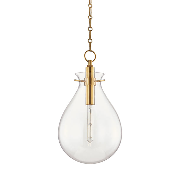 Hudson Valley - BKO102-AGB - LED Pendant - Ivy - Aged Brass from Lighting & Bulbs Unlimited in Charlotte, NC