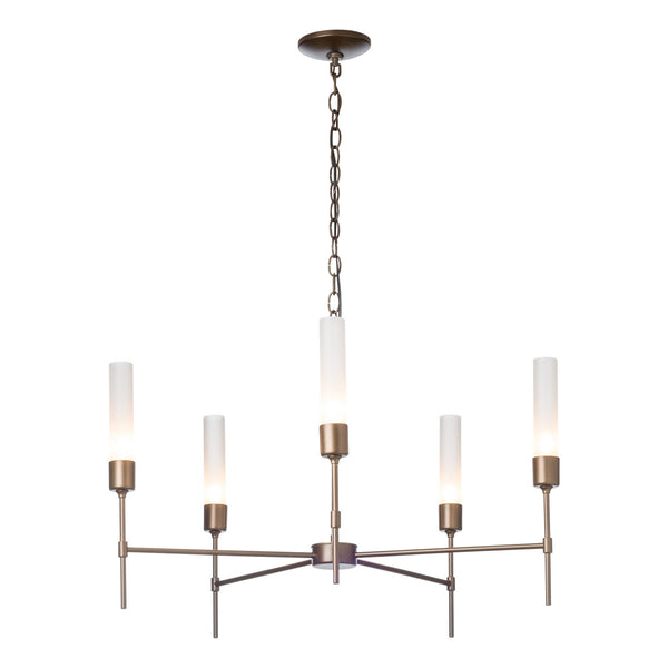Five Light Chandelier from the Vela Collection by Hubbardton Forge