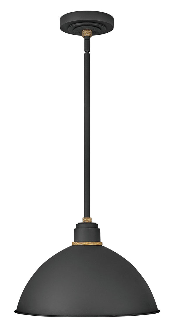 Hinkley - 10685TK - LED Outdoor Lantern - Foundry Dome - Textured Black from Lighting & Bulbs Unlimited in Charlotte, NC
