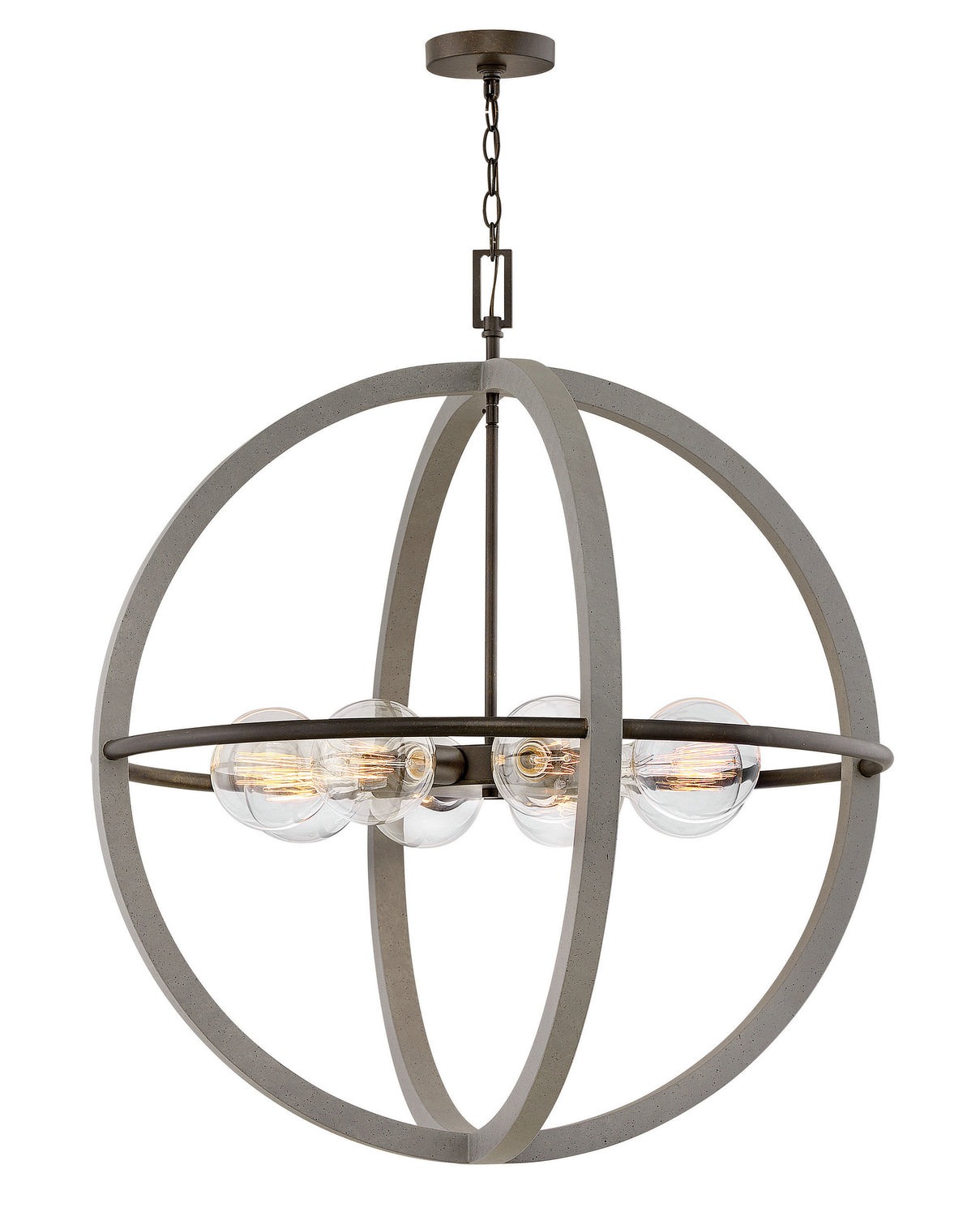 Hinkley - 3428DC - LED Chandelier - Bodie - Dark Cement from Lighting & Bulbs Unlimited in Charlotte, NC