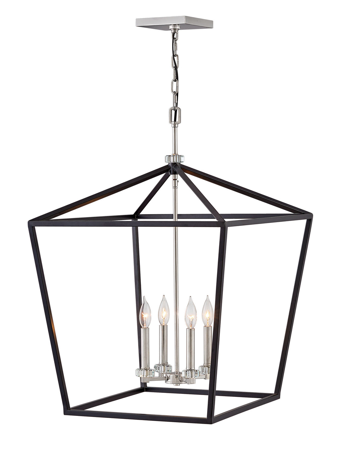 Hinkley - 3538BK - LED Chandelier - Stinson - Black from Lighting & Bulbs Unlimited in Charlotte, NC