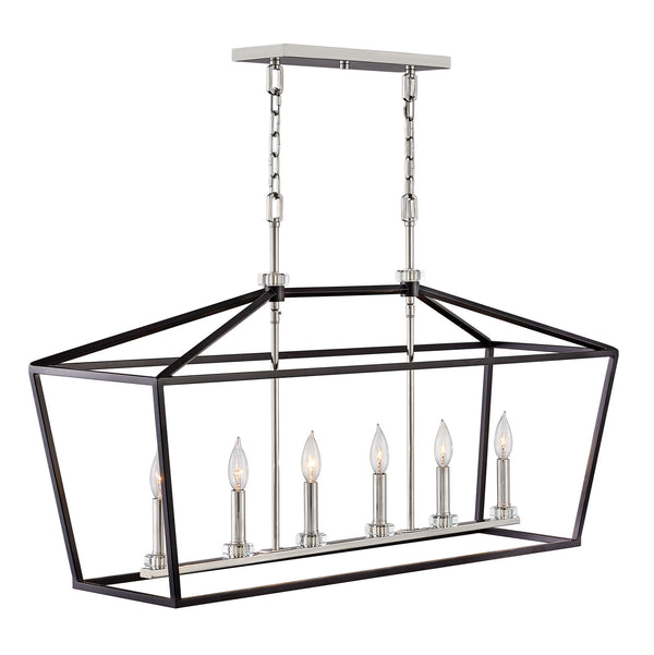 Hinkley - 3539BK - LED Chandelier - Stinson - Black from Lighting & Bulbs Unlimited in Charlotte, NC