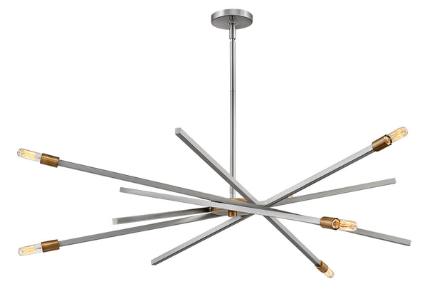 Hinkley - 4766BN - LED Chandelier - Archer - Brushed Nickel from Lighting & Bulbs Unlimited in Charlotte, NC