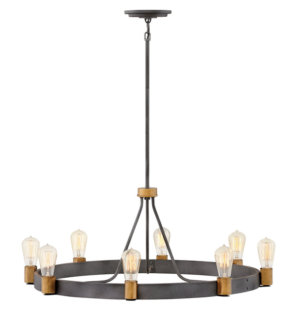 Hinkley - 4268DZ - LED Chandelier - Silas - Aged Zinc from Lighting & Bulbs Unlimited in Charlotte, NC