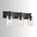 Three Light Vanity from the Wilton Collection in Old Bronze Finish by Capital Lighting