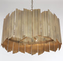 Four Light Pendant from the Xavier Collection in Aged Brass Finish by Capital Lighting