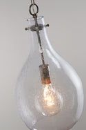 One Light Pendant from the Rabun Collection in Polished Pewter Finish by Capital Lighting