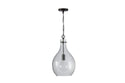 One Light Pendant from the Rabun Collection in Dark Pewter Finish by Capital Lighting