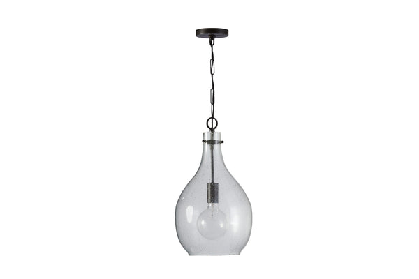 One Light Pendant from the Rabun Collection in Dark Pewter Finish by Capital Lighting