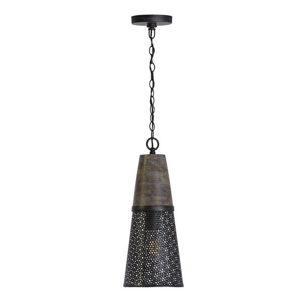 One Light Pendant from the Coker Collection in Barn House Finish by Capital Lighting