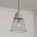 One Light Pendant from the Russell Collection in Urban Wash Finish by Capital Lighting