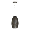 One Light Pendant from the Sana Collection in Grey Iron Finish by Capital Lighting