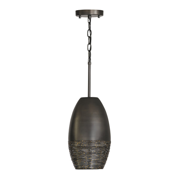 One Light Pendant from the Sana Collection in Grey Iron Finish by Capital Lighting