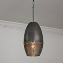 One Light Pendant from the Sana Collection in Grey Iron Finish by Capital Lighting