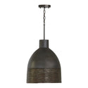 One Light Pendant from the Sana Collection in Grey Iron Finish by Capital Lighting