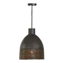 One Light Pendant from the Sana Collection in Grey Iron Finish by Capital Lighting