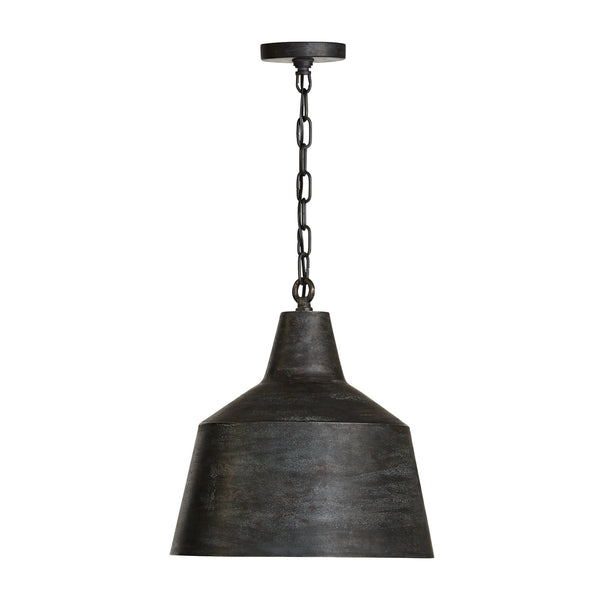 One Light Pendant from the Quarry Collection in Quarry Finish by Capital Lighting