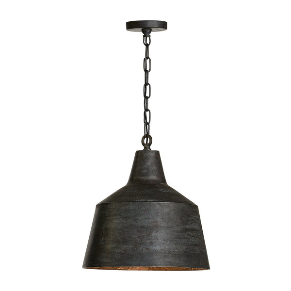 One Light Pendant from the Quarry Collection in Quarry Finish by Capital Lighting