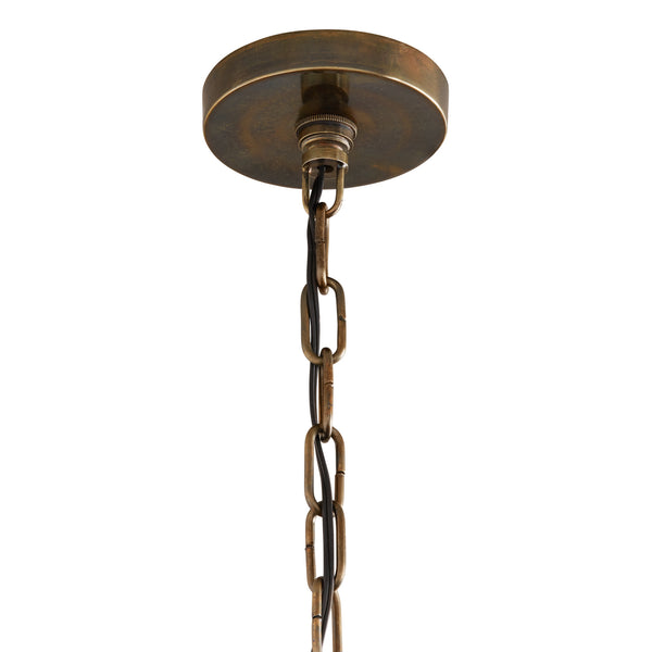 One Light Pendant from the Sedona Collection in Oxidized Brass Finish by Capital Lighting