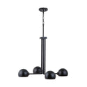 Four Light Chandelier from the Hadley Collection in Matte Black Finish by Capital Lighting