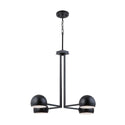 Four Light Chandelier from the Hadley Collection in Matte Black Finish by Capital Lighting