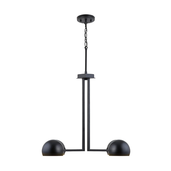 Four Light Chandelier from the Hadley Collection in Matte Black Finish by Capital Lighting
