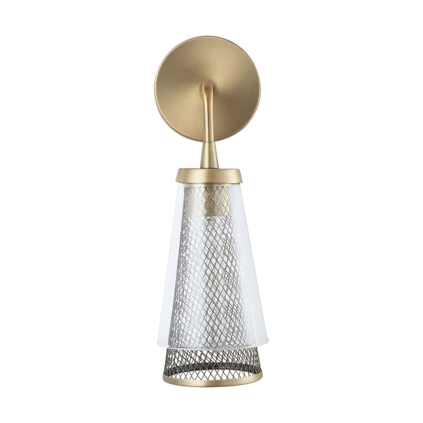 One Light Wall Sconce from the Abbott Collection in Aged Brass Finish by Capital Lighting