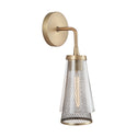 One Light Wall Sconce from the Abbott Collection in Aged Brass Finish by Capital Lighting