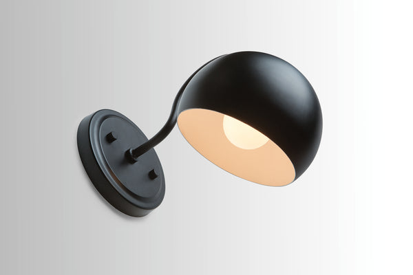 One Light Wall Sconce from the Hadley Collection in Matte Black Finish by Capital Lighting