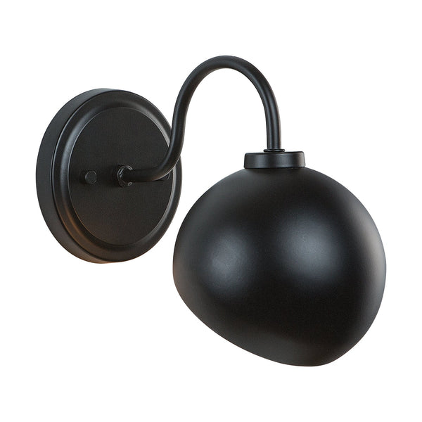 One Light Wall Sconce from the Hadley Collection in Matte Black Finish by Capital Lighting