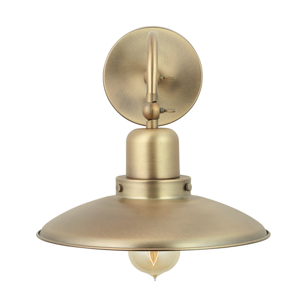 One Light Wall Sconce from the Dewitt Collection in Aged Brass Finish by Capital Lighting
