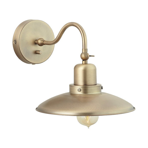 One Light Wall Sconce from the Dewitt Collection in Aged Brass Finish by Capital Lighting