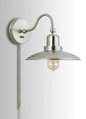 One Light Wall Sconce from the Dewitt Collection in Brushed Nickel Finish by Capital Lighting