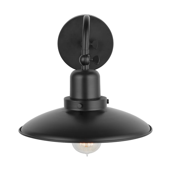 One Light Wall Sconce from the Dewitt Collection in Matte Black Finish by Capital Lighting