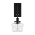 One Light Wall Sconce from the Rhodes Collection in Matte Black Finish by Capital Lighting