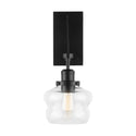 One Light Wall Sconce from the Rhodes Collection in Matte Black Finish by Capital Lighting