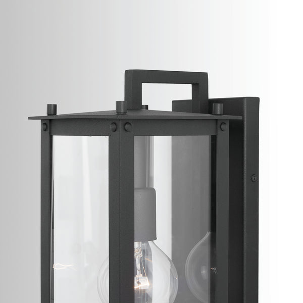 One Light Wall Mount from the Hunt Collection in Black Finish by Capital Lighting