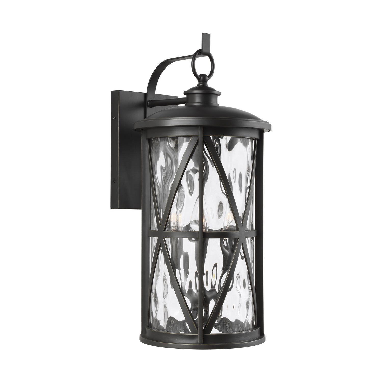 Generation Lighting - OL15203ANBZ - Three Light Outdoor Wall Lantern - Millbrooke - Antique Bronze from Lighting & Bulbs Unlimited in Charlotte, NC