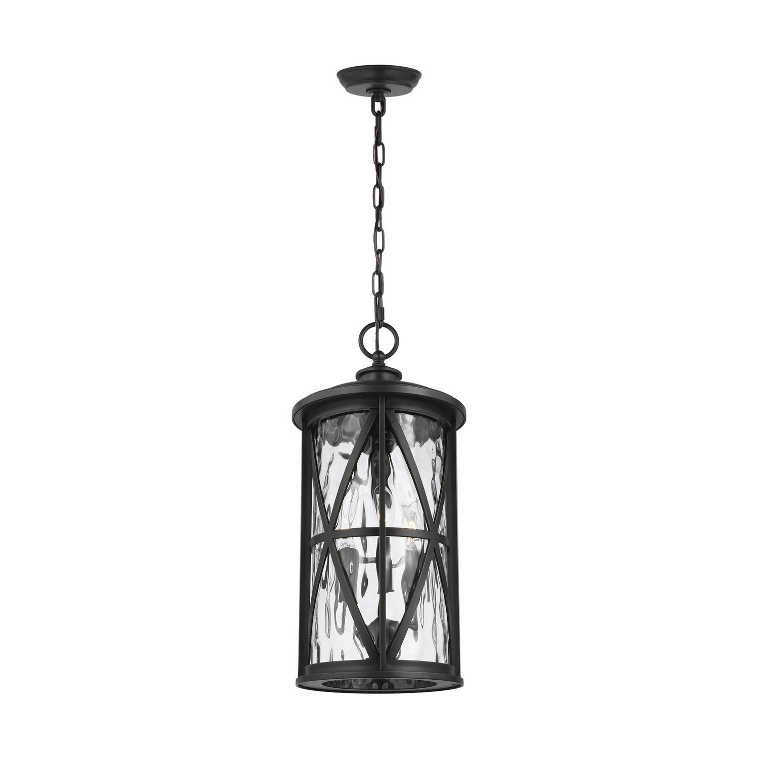 Generation Lighting - OL15209ANBZ - Three Light Outdoor Pendant - Millbrooke - Antique Bronze from Lighting & Bulbs Unlimited in Charlotte, NC