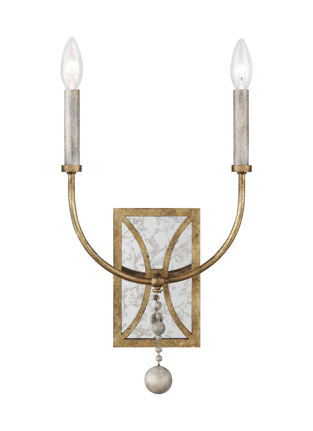 Generation Lighting - WB1920ADB - Two Light Wall Sconce - Marielle - Antique Gild from Lighting & Bulbs Unlimited in Charlotte, NC