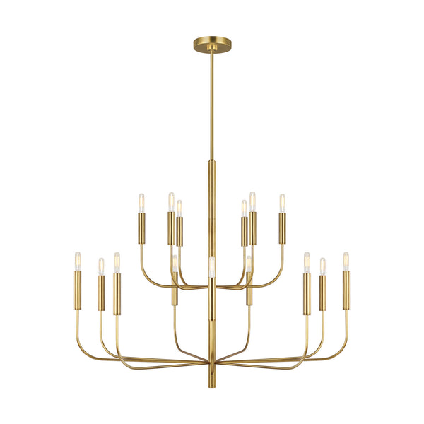 Visual Comfort Studio - EC10015BBS - 15 Light Chandelier - Brianna - Burnished Brass from Lighting & Bulbs Unlimited in Charlotte, NC