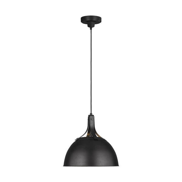 Visual Comfort Studio - TP1061AI - One Light Pendant - Logan - Aged Iron from Lighting & Bulbs Unlimited in Charlotte, NC