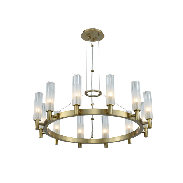 Kalco - 509671WB - LED Chandelier - Lorne - Winter Brass from Lighting & Bulbs Unlimited in Charlotte, NC
