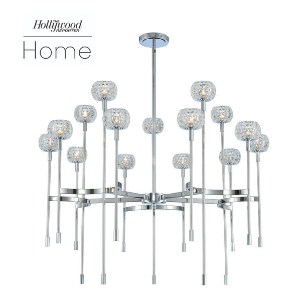 Kalco - 511675CH - LED Chandelier - Mae - Chrome from Lighting & Bulbs Unlimited in Charlotte, NC
