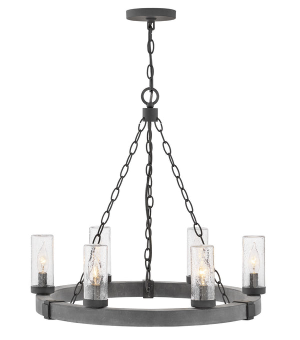 Hinkley - 29206DZ-LL - LED Chandelier - Sawyer - Aged Zinc from Lighting & Bulbs Unlimited in Charlotte, NC