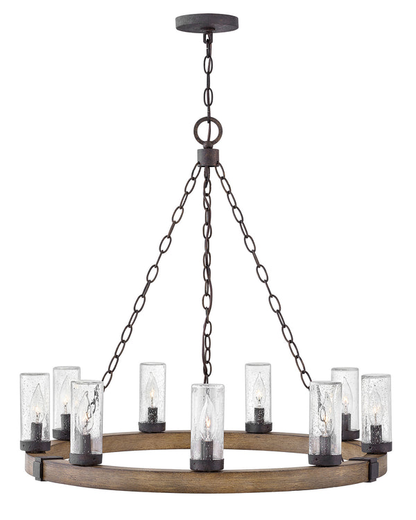Hinkley - 29208SQ-LL - LED Outdoor Chandelier - Sawyer - Sequoia from Lighting & Bulbs Unlimited in Charlotte, NC