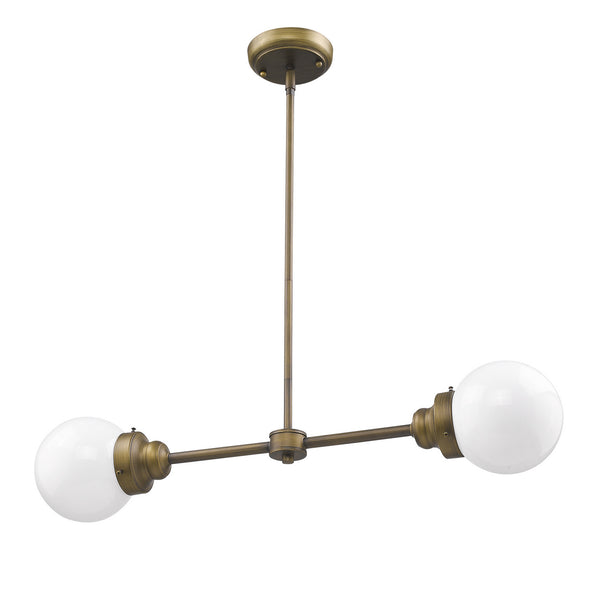 Acclaim Lighting - IN21224RB - Two Light Island Pendant - Portsmith - Raw Brass from Lighting & Bulbs Unlimited in Charlotte, NC